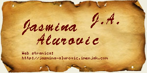 Jasmina Alurović vizit kartica
